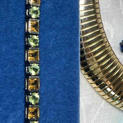 Costume jewelry necklaces, bracelets, earrings