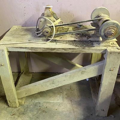 Vintage Grinder on Table