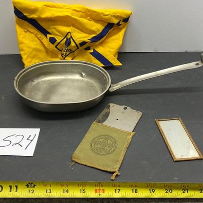 Vintage Pan and Boy Scout Items