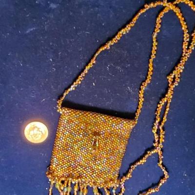 Art to Wear - Bead Necklace Amulet Bag
