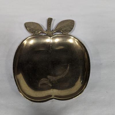 Brass Apple Trinket Dish