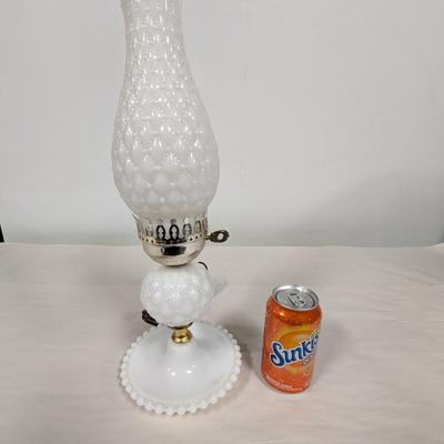 Electric Milk Glass Lamp