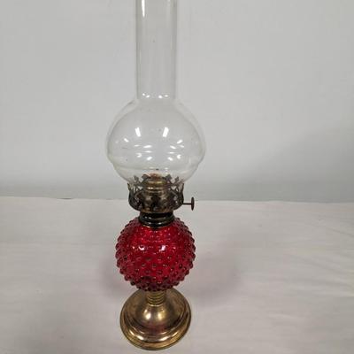 Hobnail Oil Lamp