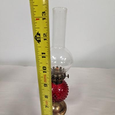 Hobnail Oil Lamp