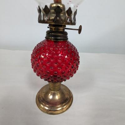 Hobnail Oil Lamp