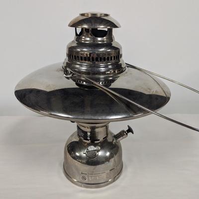Wenzel Nickel Plated Pressure Kerosene Oil Lamp