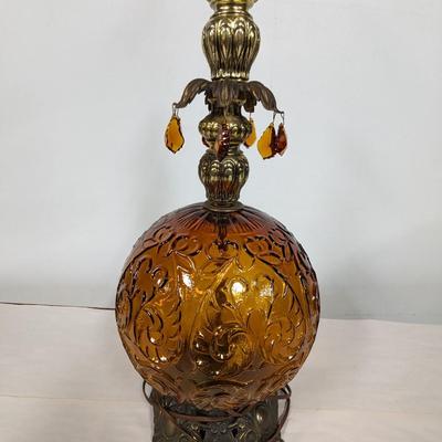 Vintage Glass Table Lamp