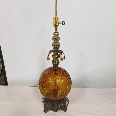 Vintage Glass Table Lamp