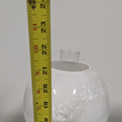 Gone With The Wind Style Hurricane Lamp Electric Floral