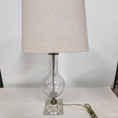 Etched Table Lamp