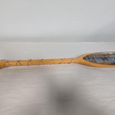 Hand Painted Wooden Paddle By Nancy Luloff