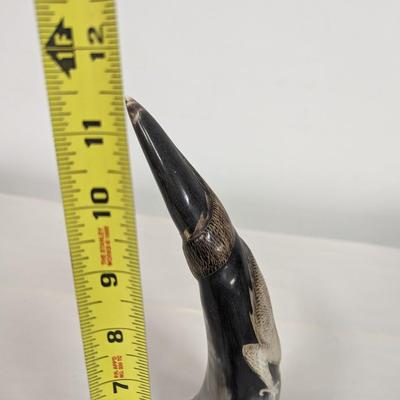 Hand Carved Intricate Oriental Chinese Dragon Buffalo Horn Choice B