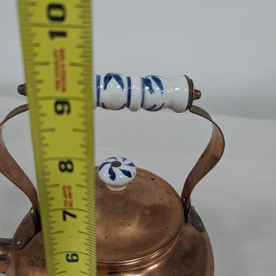 Copper Teapot with Ceramic Handle
