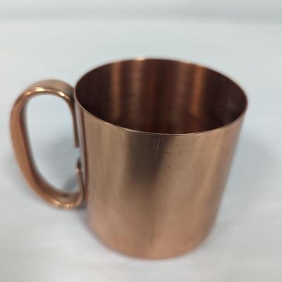 Etched Rabbit Copper Coffee Cup