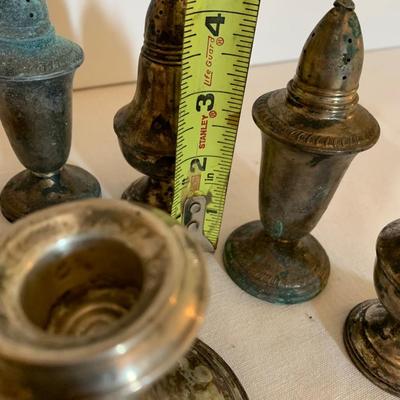 Sterling Weighted Candle Bases & Salt/Peppers