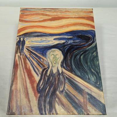The Scream Artwork On Canvas 15 3/4