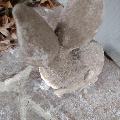 Concrete Rabbit Garden Statuette