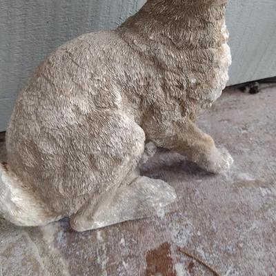 Concrete Rabbit Garden Statuette