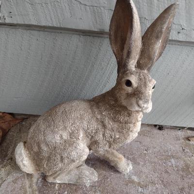 Concrete Rabbit Garden Statuette