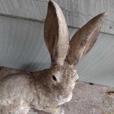 Concrete Rabbit Garden Statuette