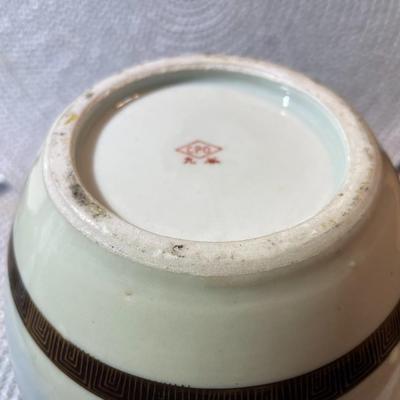 Vintage CPO Japan Satsuma Porcelain Hand Painted Vase 6" Tall in Good Preowned Condition.