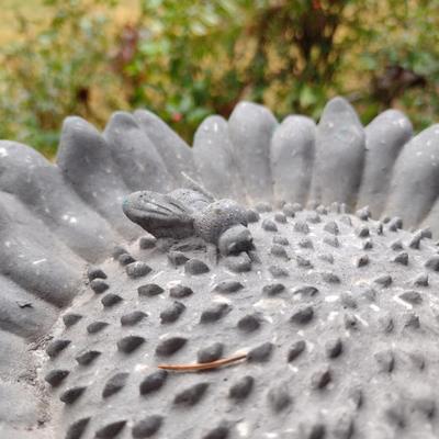 Solid Resin Bee on Dandelion Bird Feeder