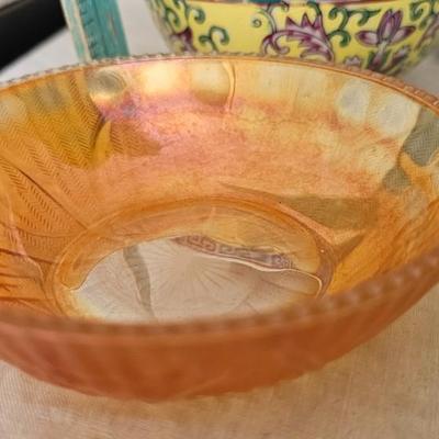 Vintage lot of small bowls, horse, misc