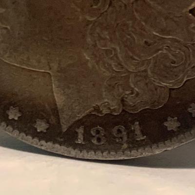 C007 1891-CC Carson City Morgan Silver Dollar