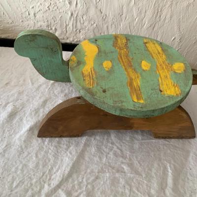 Vintage Childs turtle shaped step stool