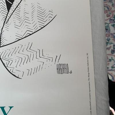 Al Hirschfeld Bob And Ray poster 1995