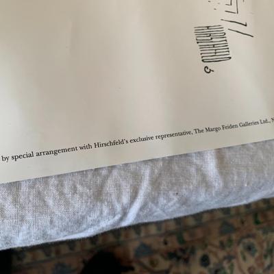 Al Hirschfeld Bob And Ray poster 1995