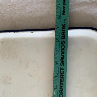 Vintage enamel tray