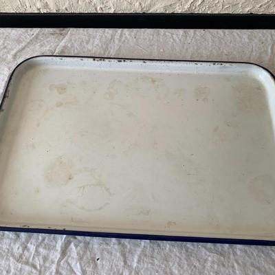 Vintage enamel tray