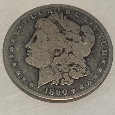 1890-CC Carson City Morgan Silver Dollar C008