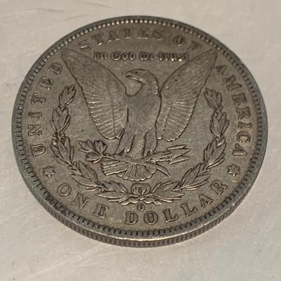 1887-O Morgan Silver Dollar Counterstamped