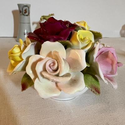 7 Piece Vintage Ceramic Lot - Coalport, Dresden, Nipon, Capodimonte