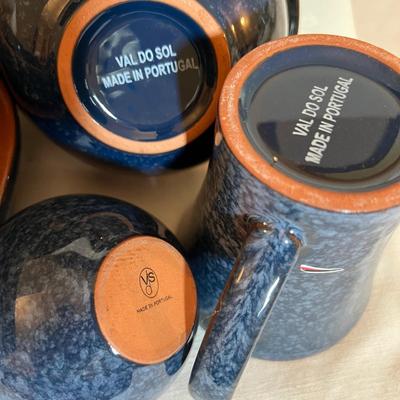 Portugese Val Do Sol Ceramic Dinnerware Lot of 14 Pieces