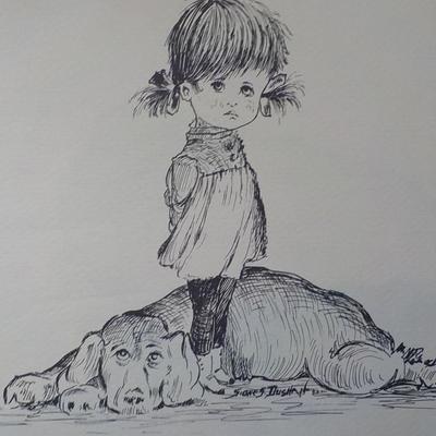 " Girls Best Friend", Original sketch artist Sidney Dushan