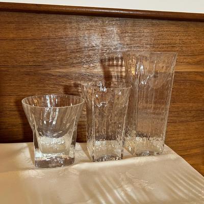Lot of 15 Vintage MCM Textured Glassware - Libby St. Regis?