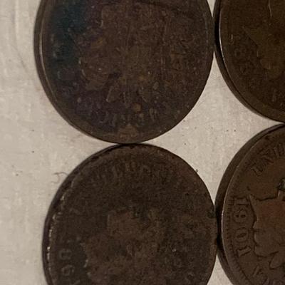 Indian Penny Lot C014 Contains 18 Coins