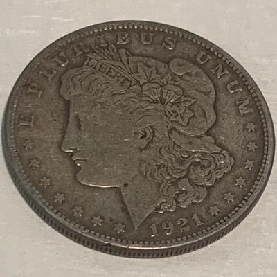 THREE (1921-S) Morgan Silver Dollars C016