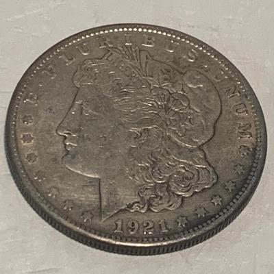 THREE (1921-S) Morgan Silver Dollars C016