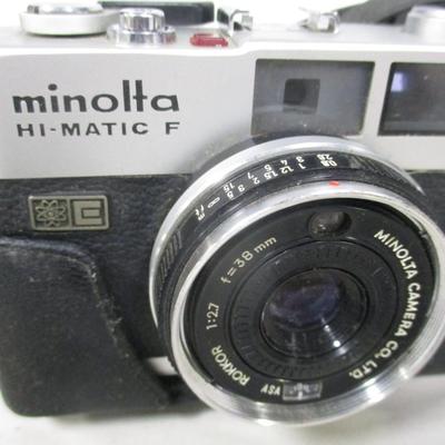Minolta Hi-Matic F Camera and Accessories