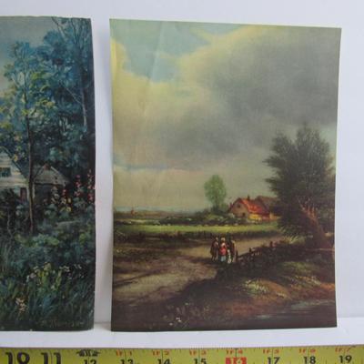 3 Vintage Scenic Prints