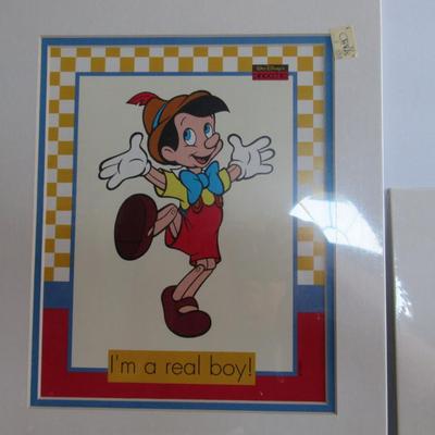2 Unused and Unopened Pinocchio Framable Prints