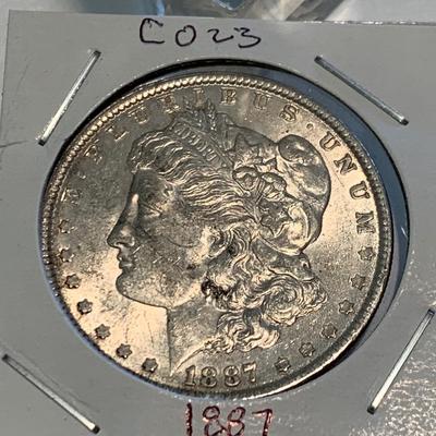 1887 Morgan Silver Dollar C023