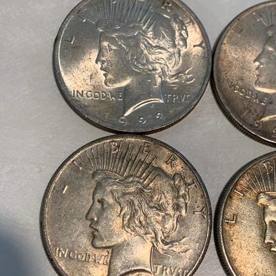 TEN 1923-1927 Silver Peace Dollars