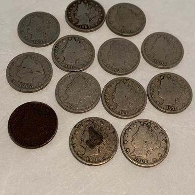 Liberty Head V Nickel Lot C031