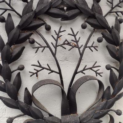 Vintage Wrought Metal Wreath