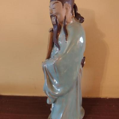 Vintage Ceramic Good Fortune Chinese Elder Statuette